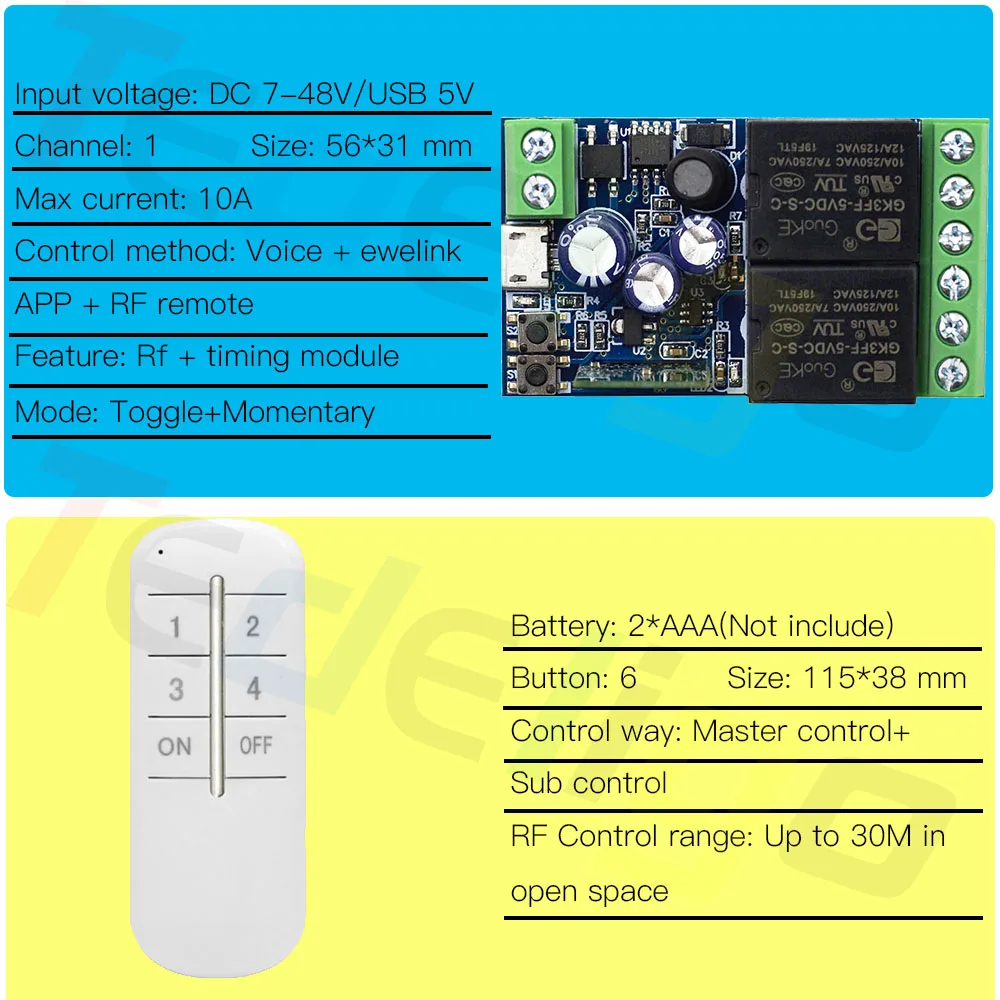 Luz De Portão, 2.4GHz, 12V, 24V, 48V