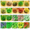 10 16mm Miniature weeds cluster hand-torn model Grass needles micro mountain landscape sand table decor train railway DIY layout 5