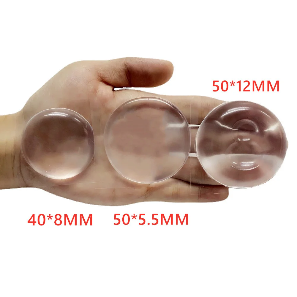 Door Handle Bumper Protective Plug 6/1pcs Transparent Silicone Wall Protector Non-slip Round Door Stopper Muffler Self-adhesive silicone door stopper door stopper bumpers door stopper