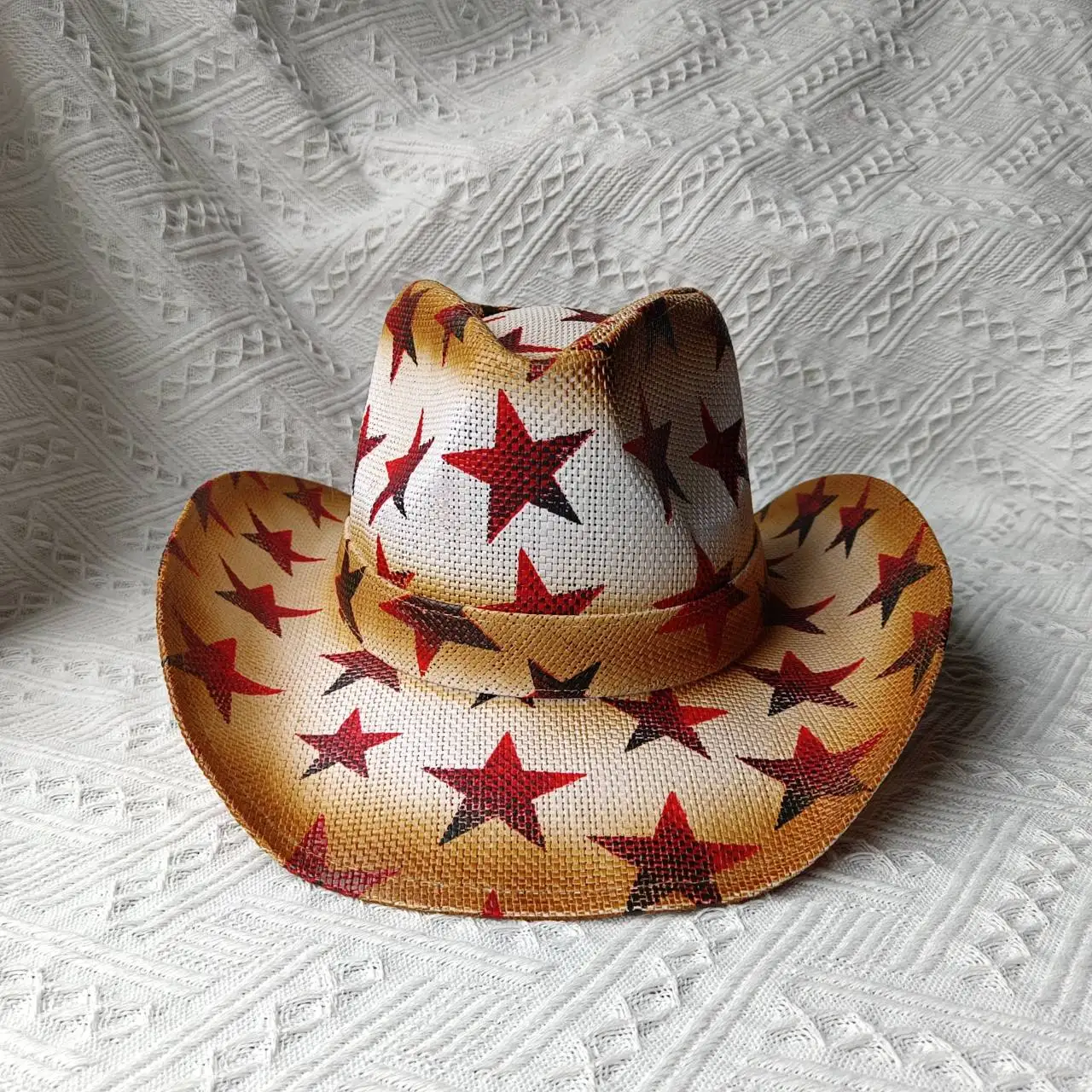 Hot Sale 2024 New Spring and Summer Hand-knitted Outdoor Travel Beach Unisex Western Cowboy Straw Hat_voghion.com