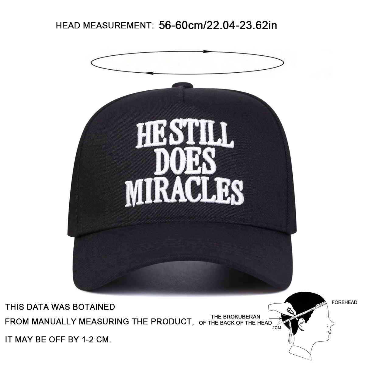 HESTILL DOES MIRACLES Embroidery Baseball Caps 2
