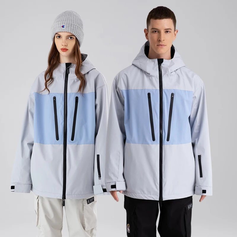 Men's and Women's Ski Jacket Windproof and Waterproof Veneer Double-board Snow Suit Winter Warm SKi Jacket For Women Men