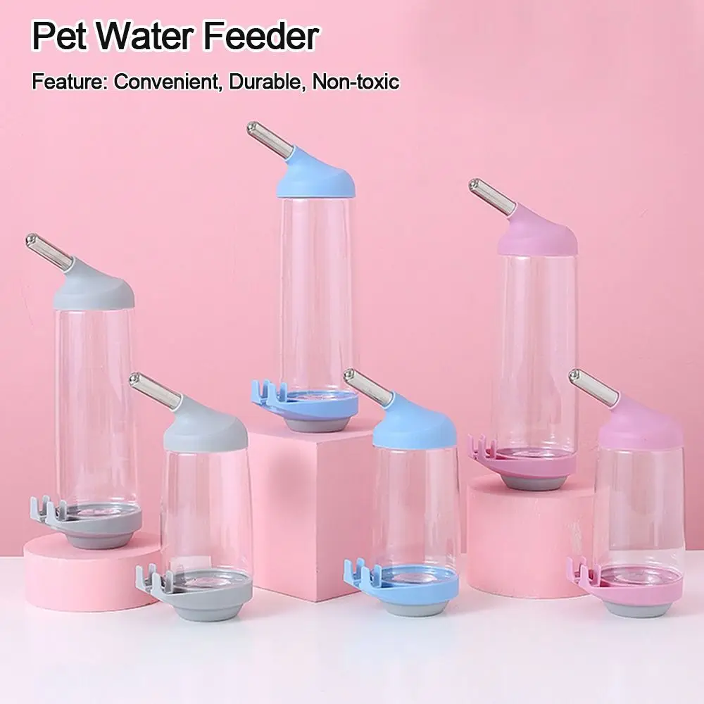 350/500ml Automatic Drinking Water Fountain Pet Dog Guinea Pig Squirrel Rabbit Licking Hanging Water Feeder Bottle pet water feeder