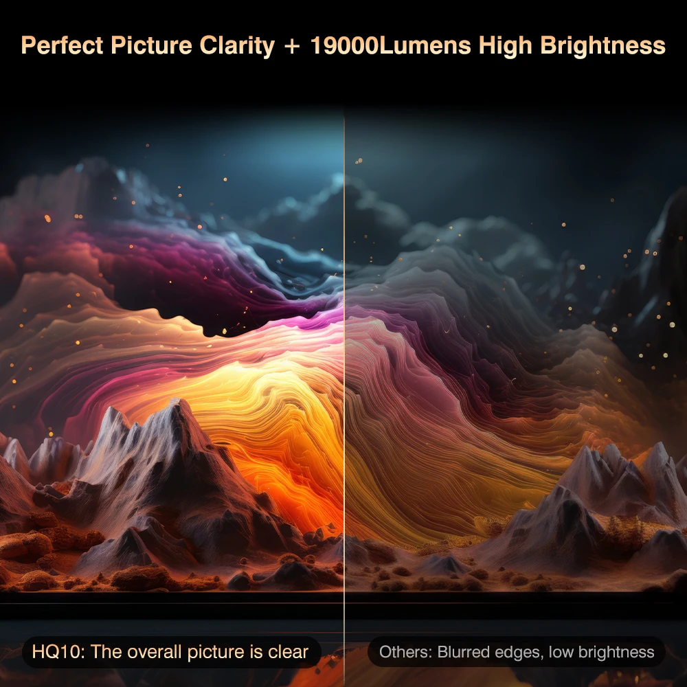 جهاز عرض منزلي ذكي 4K فائق الدقة