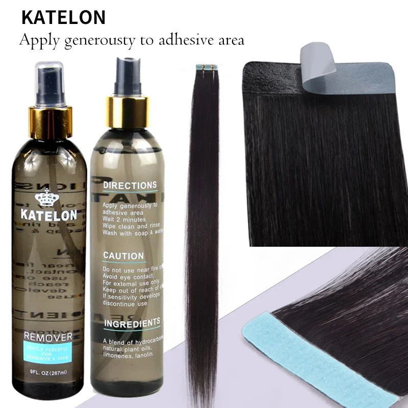 Katelon Hair Extension Remover rimozione rapida dell'adesivo rimozione  della colla per capelli Spray per parrucca in pizzo Toupee nastro biadesivo  per parrucca - AliExpress