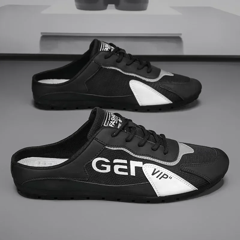 Men Shoes Slip-on Sneakers Mesh Breathable