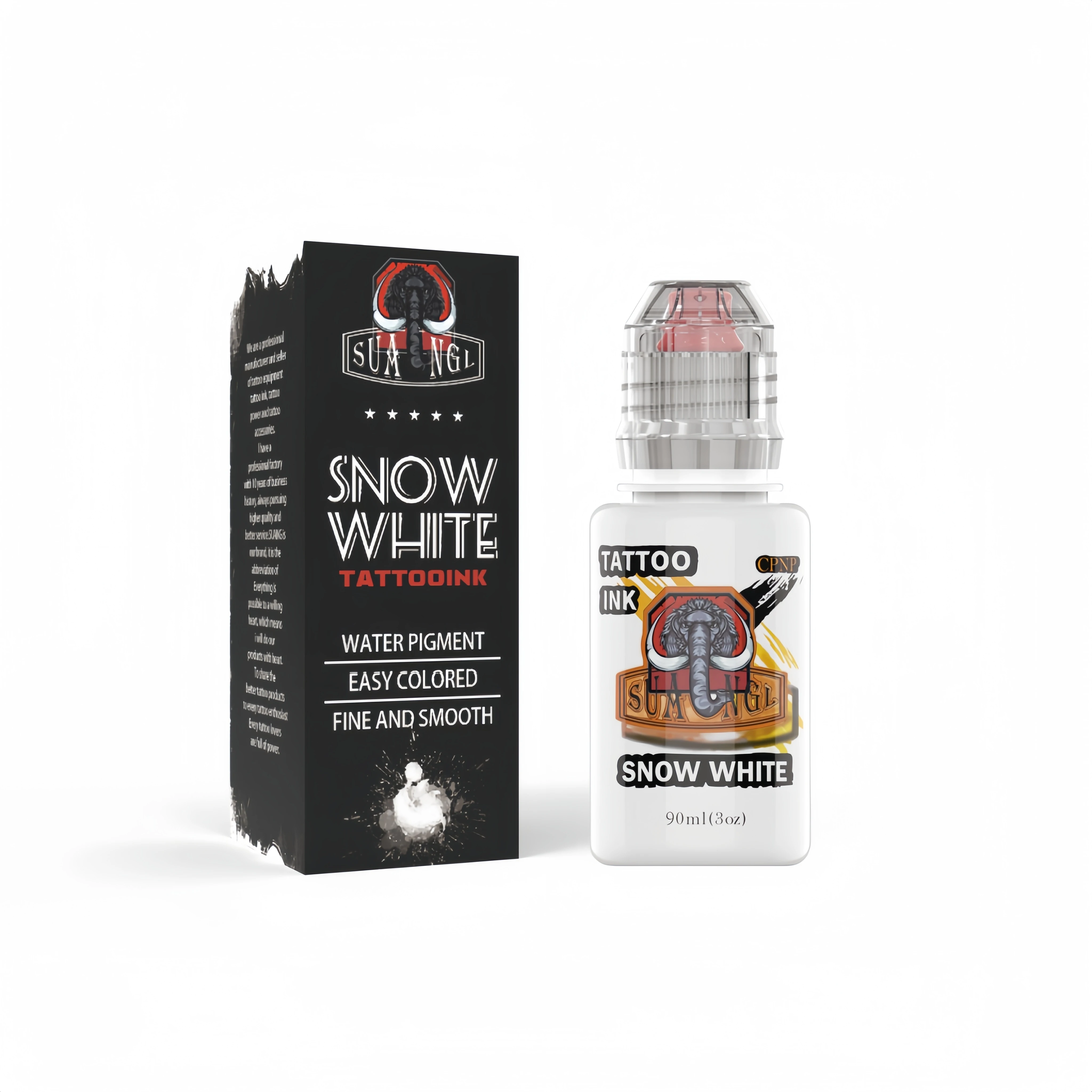 SA White Tattoo Ink professional high pigment content bold color tone skin safe