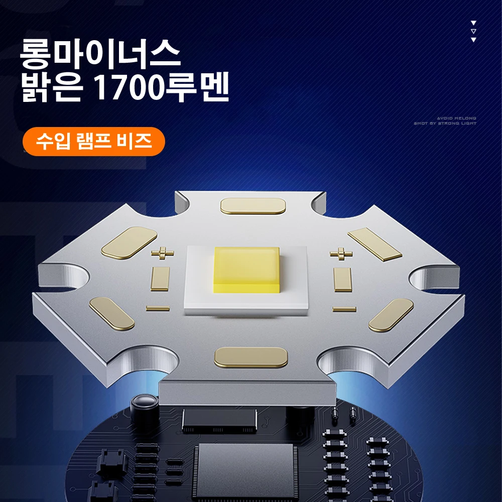 SUPERFIRE 강력한 EDC 방수 손전등, 토치, 1700m 스포트라이트, USB 충전식, 5가지 모드, 실외 랜턴, A20