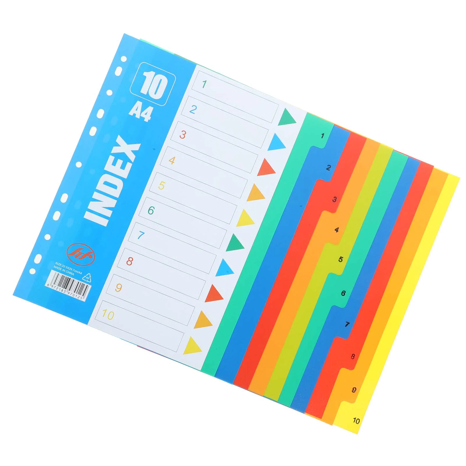 

1 Set Office Binder Dividers Convenient Notebook Dividers Daily Use Tab Dividers (Number 1-10)