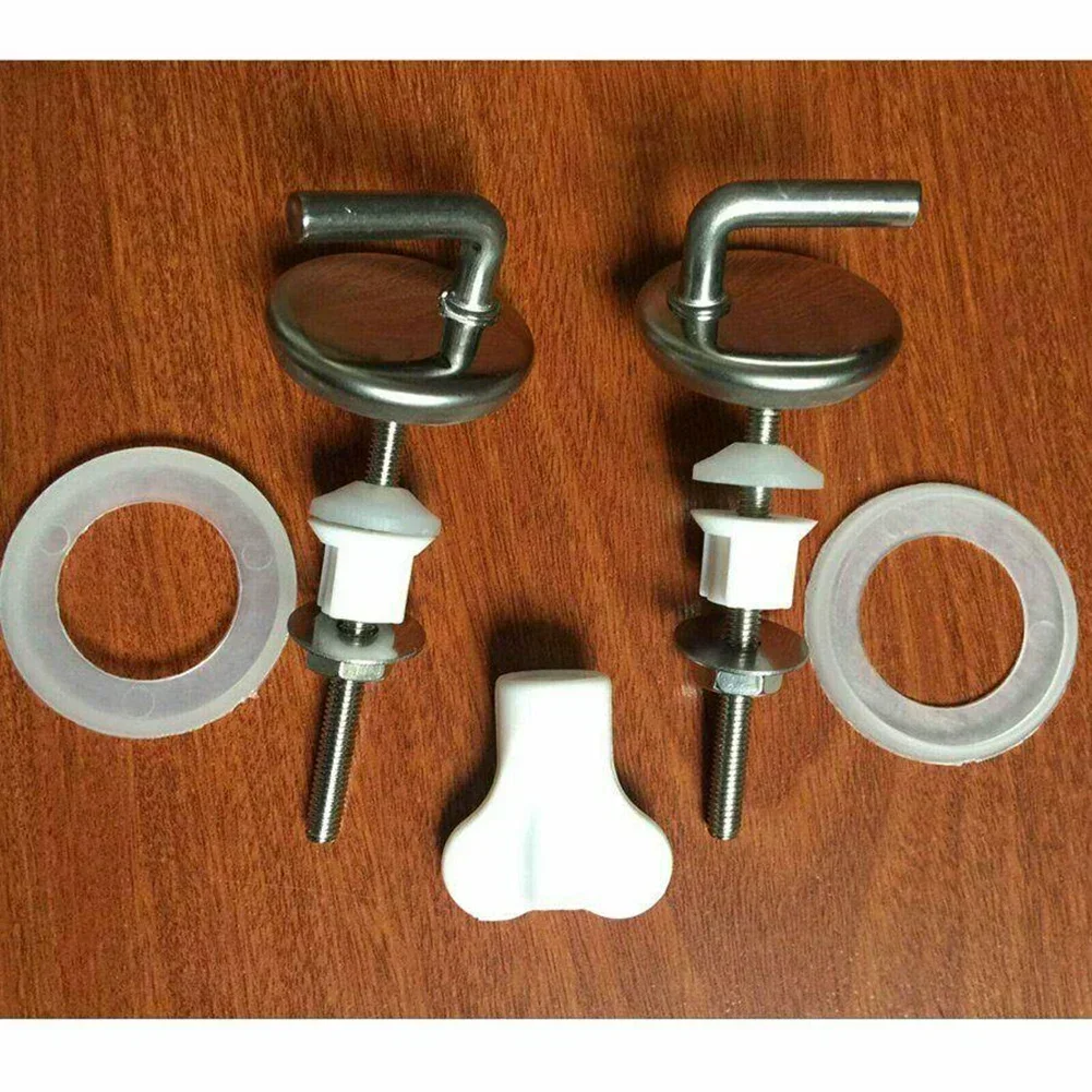 Toilet Seat Hinge Fitting Replacement Universal Stainless Steel Mounting Screw Toilet Seat Cover Hinges Toilets Fittings