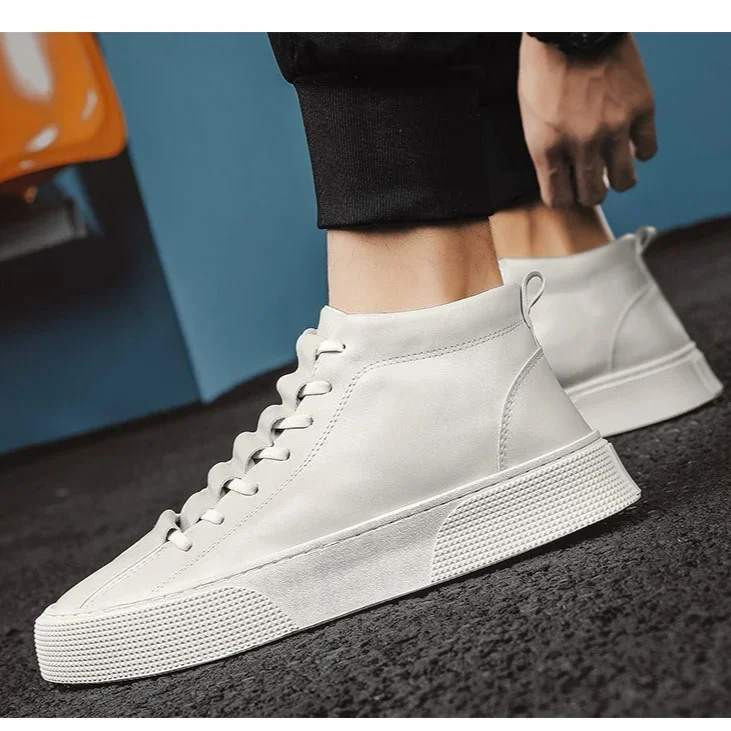 Zapatos vulcanizados de moda para hombre para la primavera de 2025/ con diseño superior alto 4