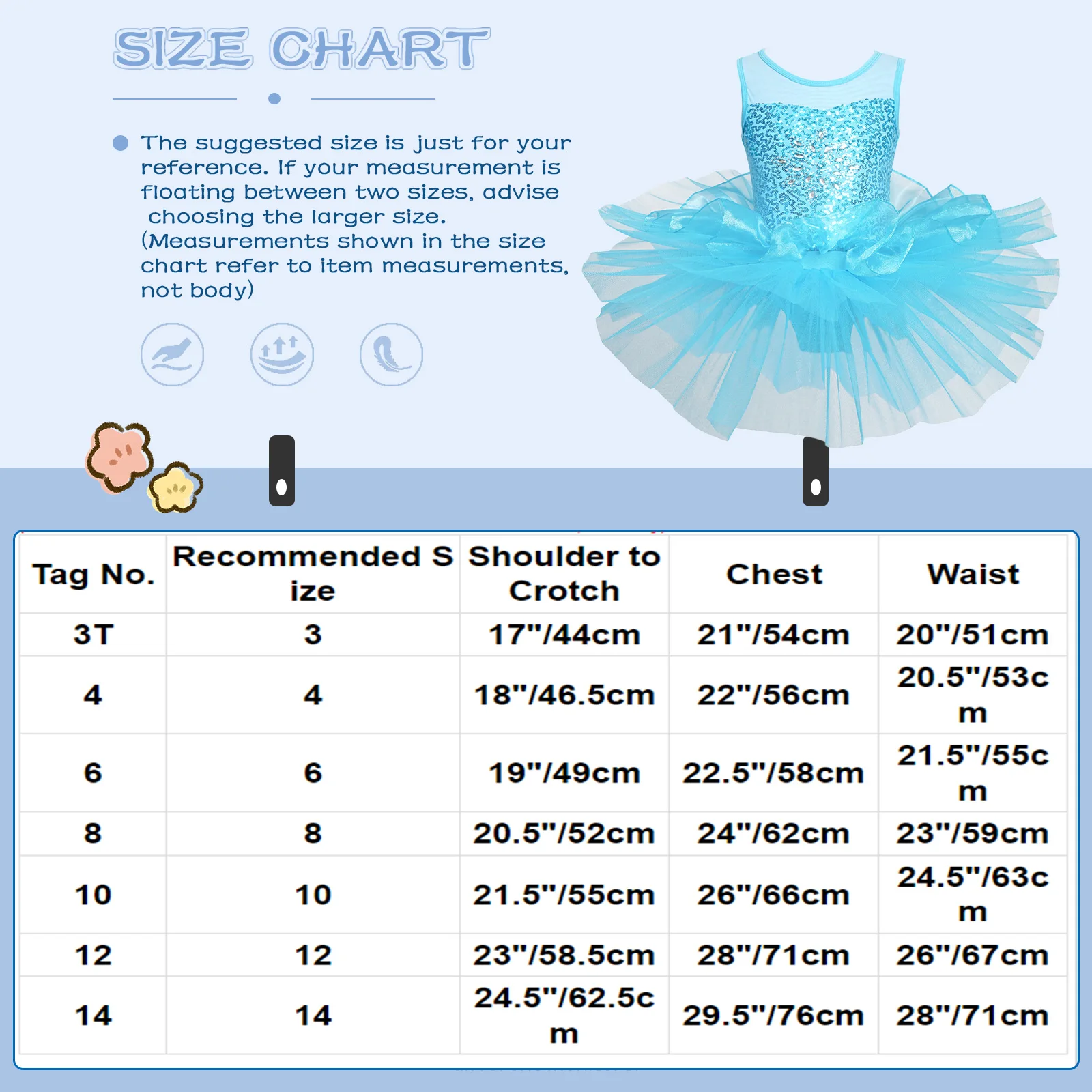 iiniim Girls Ballerina Party Costume Sequined Flower Ballet Dance Dress Dancewear Gymnastic Leotard for Kids Ballet Tutu Dress