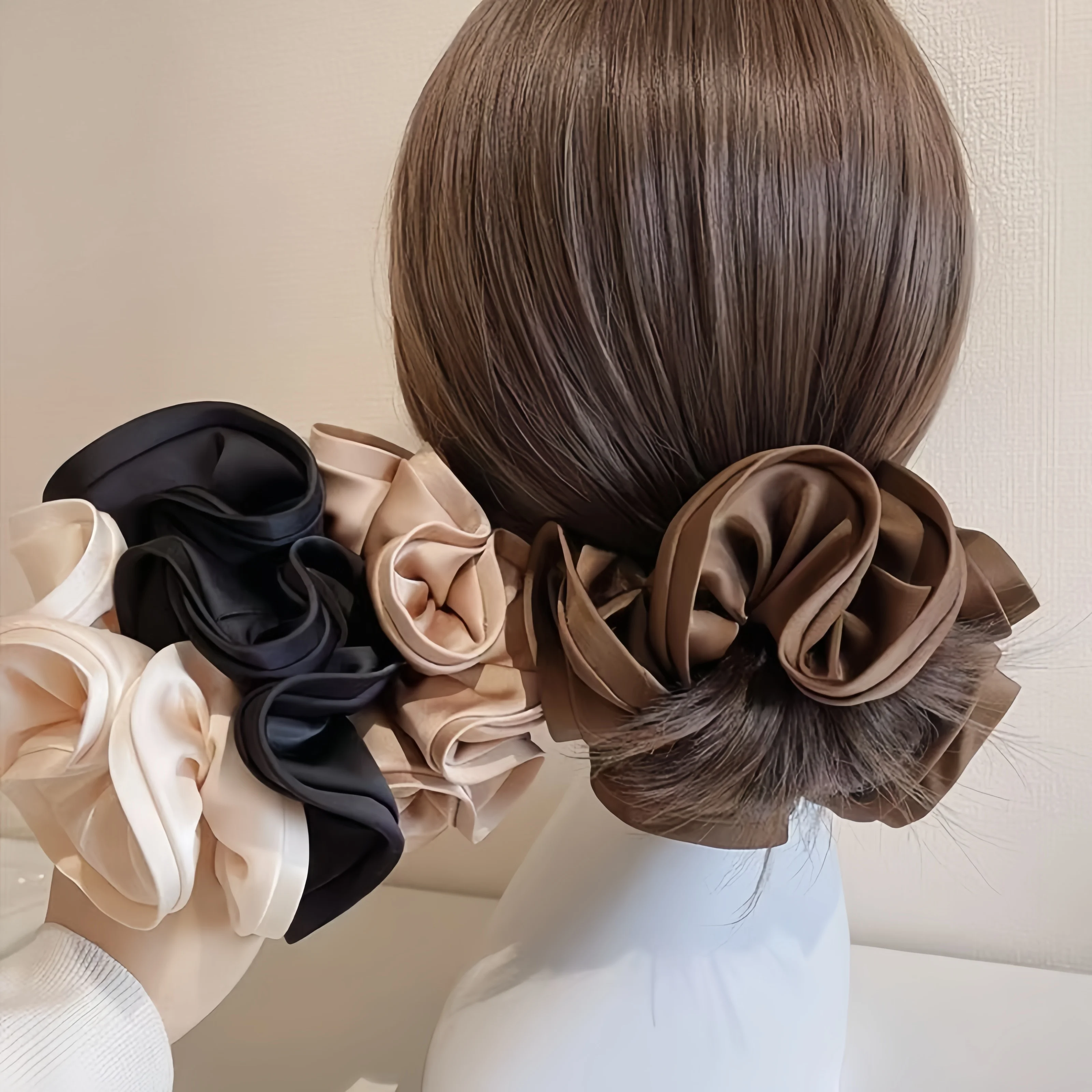 Smarsty Korean Big Hair Tie Ribbon Scrunchie