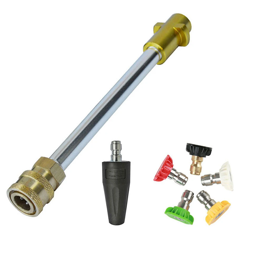 

Pressure Washer Lance Car Washer Water Spray Wand Converting Lance Adpater for Karcher K Fitting to 1/4" Quick Connector