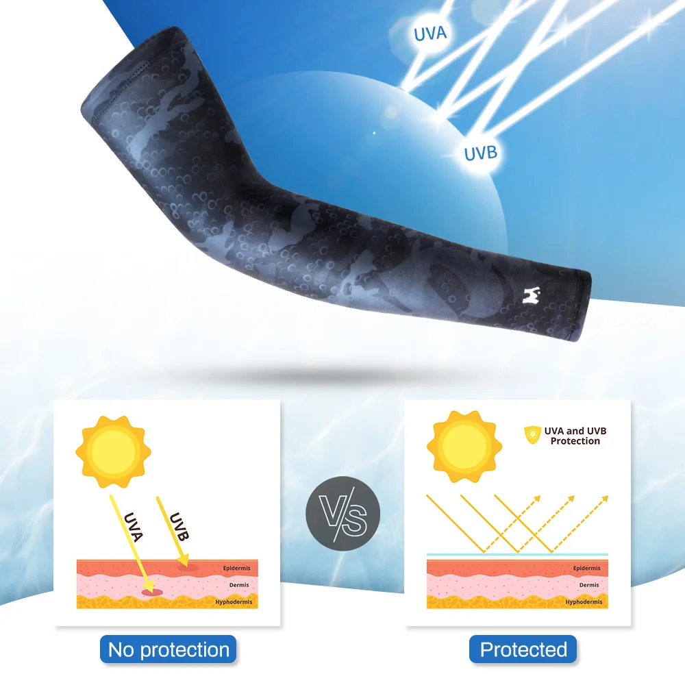 Sun Protection Arm Sleeves Summer Outdoor Arm Sleeves for Men Women Running Cooling Arm Warmers Golf Climbing Fishing Anti-UV Gear