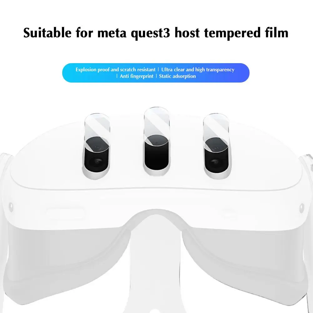 

Lens Film For Meta Quest 3 Head Unit Host Tempered Film HD Translucent Oleophobic Tempered Glass Protective Film