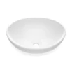 Oval Bathroom Sink, Bathroom Vessel Sink, White Vessel Sink, Bowl Sink Countertop Modern Egg Shape 40 * 33 * 14.5cm 2