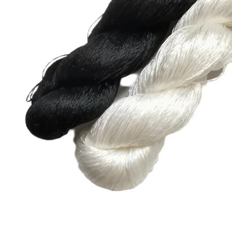Vibrant 400m 100% Natural Silk Embroidery Floss in Red/Blue