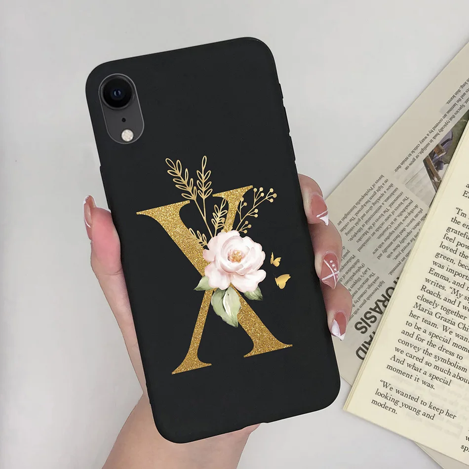 Cute Black Cat TPU Silicone Phone Case - Pretty Fashion Letters Design, Stylish Back Cover