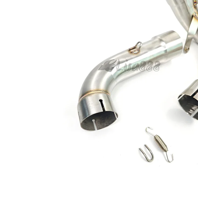 Per Ducati Multistrada 1200 2015-2020 Multistrada 1200 S MTS1200 MTS 1200 Fuga Silenziatore Di Scarico Moto Collegamento Tubo Slip-on - immagine 6