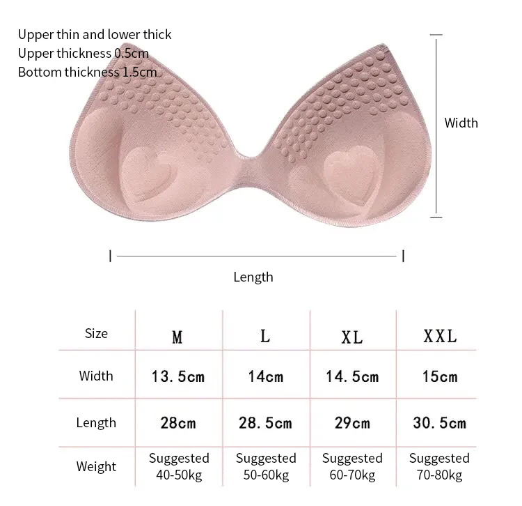 Women Summer Swimsuit Bra Pads Inserts Chest Cup Bikini Insert 1Pair bra pads inserts bra insert pads