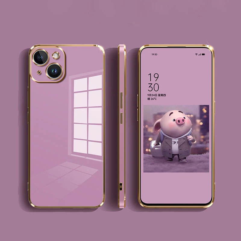 Luxury Plated Phone Case For Iphone 14 13 12 11 Pro Max Series_voghion.com