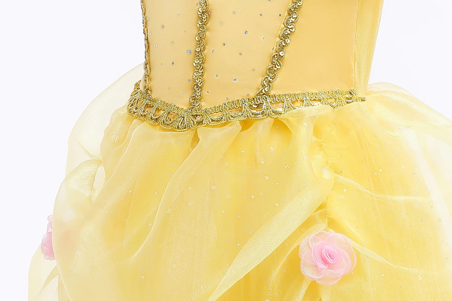 Halloween Costume for Girls Creative Cute Cartoon Princess Cosplay Belle Dress Dress Up Costume For Party Performance