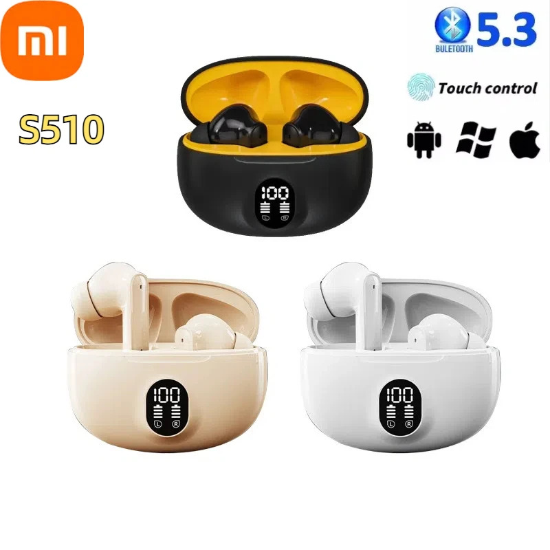 Wireless Headphone Bluetooth Earphones Wireless Earphone XIAOMI Wireless Headsets 895B Bluetooth 5.3 ENC Earbuds LED Power Display TWS Sport With Mic Smartphone