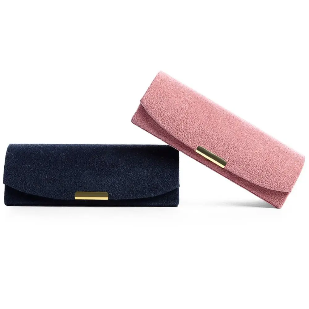 

Simple Jewelry Packaging Travel Solid Color Jewelry Display Tray Women Jewelry Box Velvet Finger Ring Box Portable Earring Box