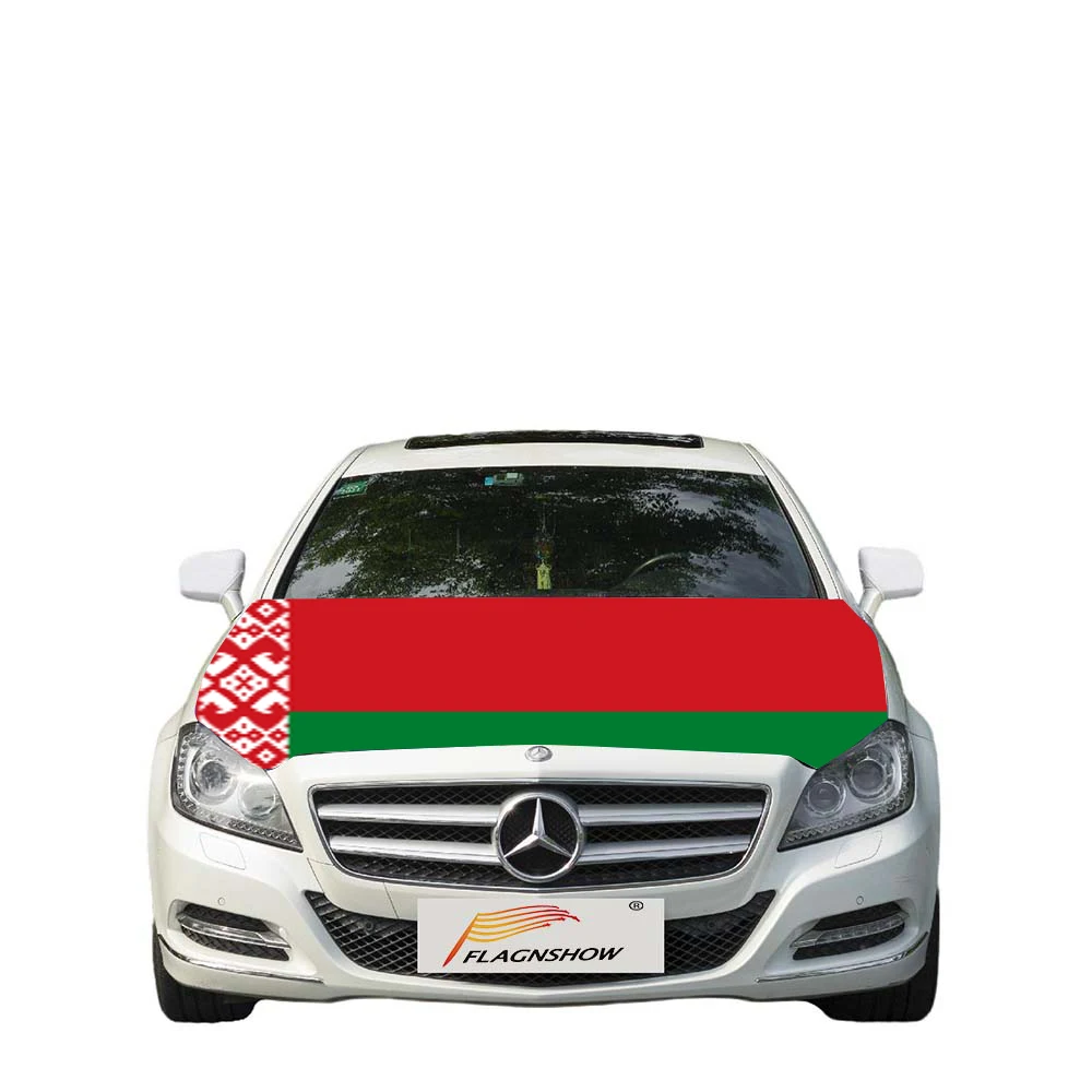 

Fast Delivery National Belarus Belarusian Flag Car Cover For Decoration