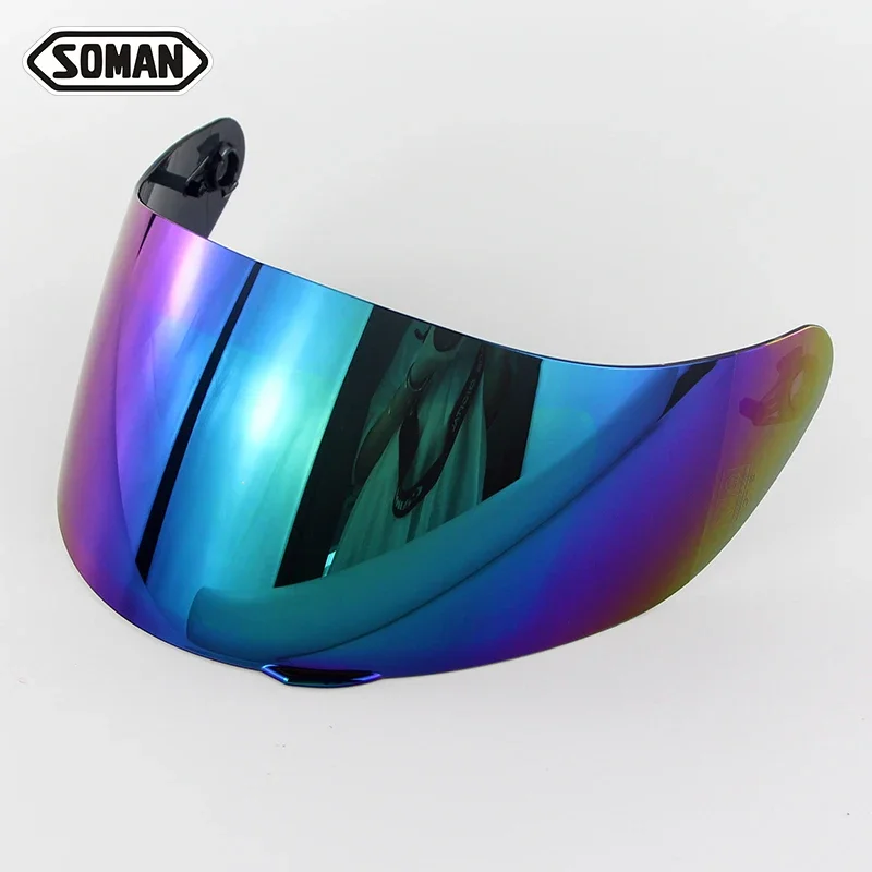 Soman Motorcycle Helmet Lens 955 Visor Full Face Motorbike Helmet Parts Accessoriess Fitting for SM955&SM960 Helmets