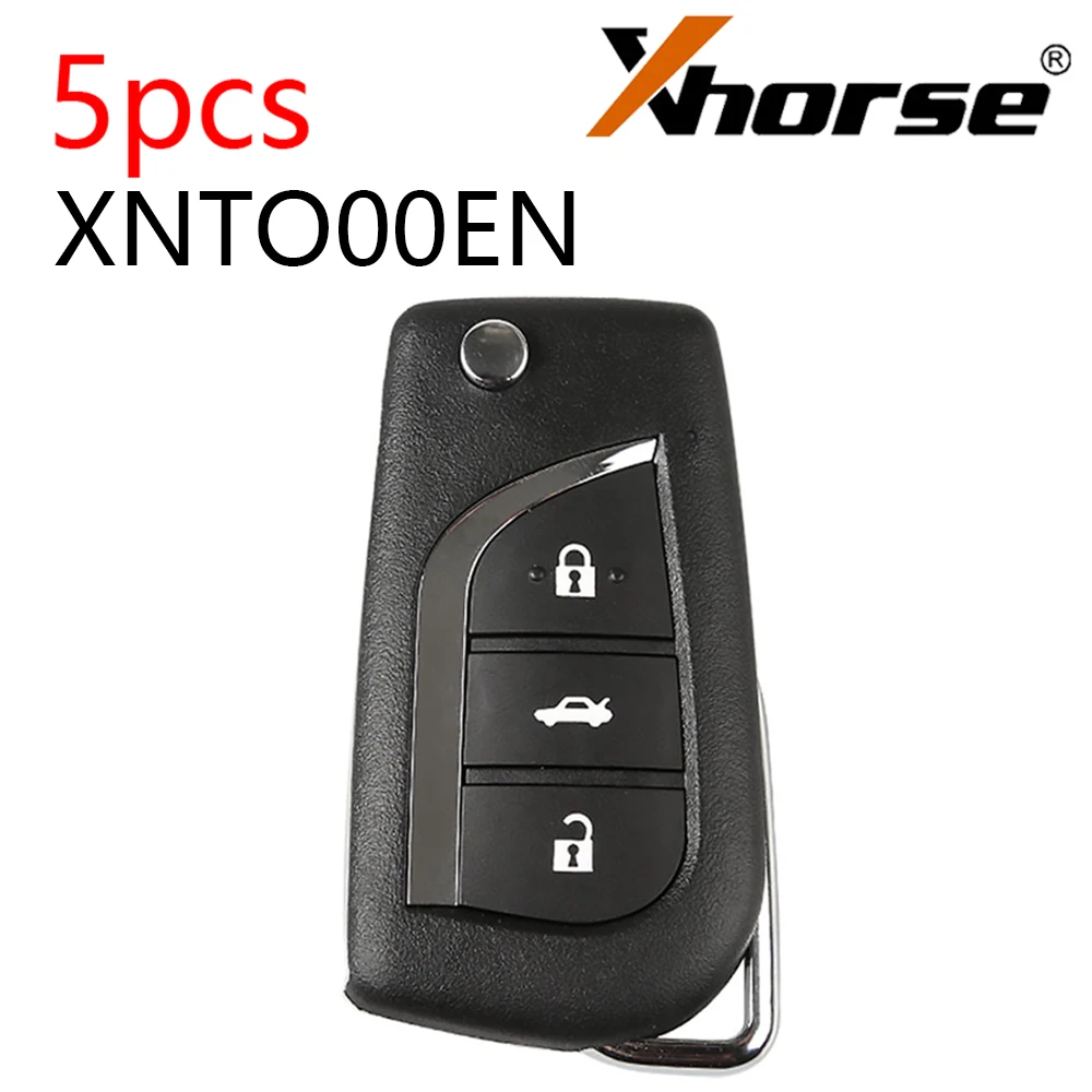 XHORSE XNTO00EN Wireless Universal Remote Key for Toyota Style 3 Buttons English Version for VVDI/VVDI2 Mini Key Tool 5PCS/Lot