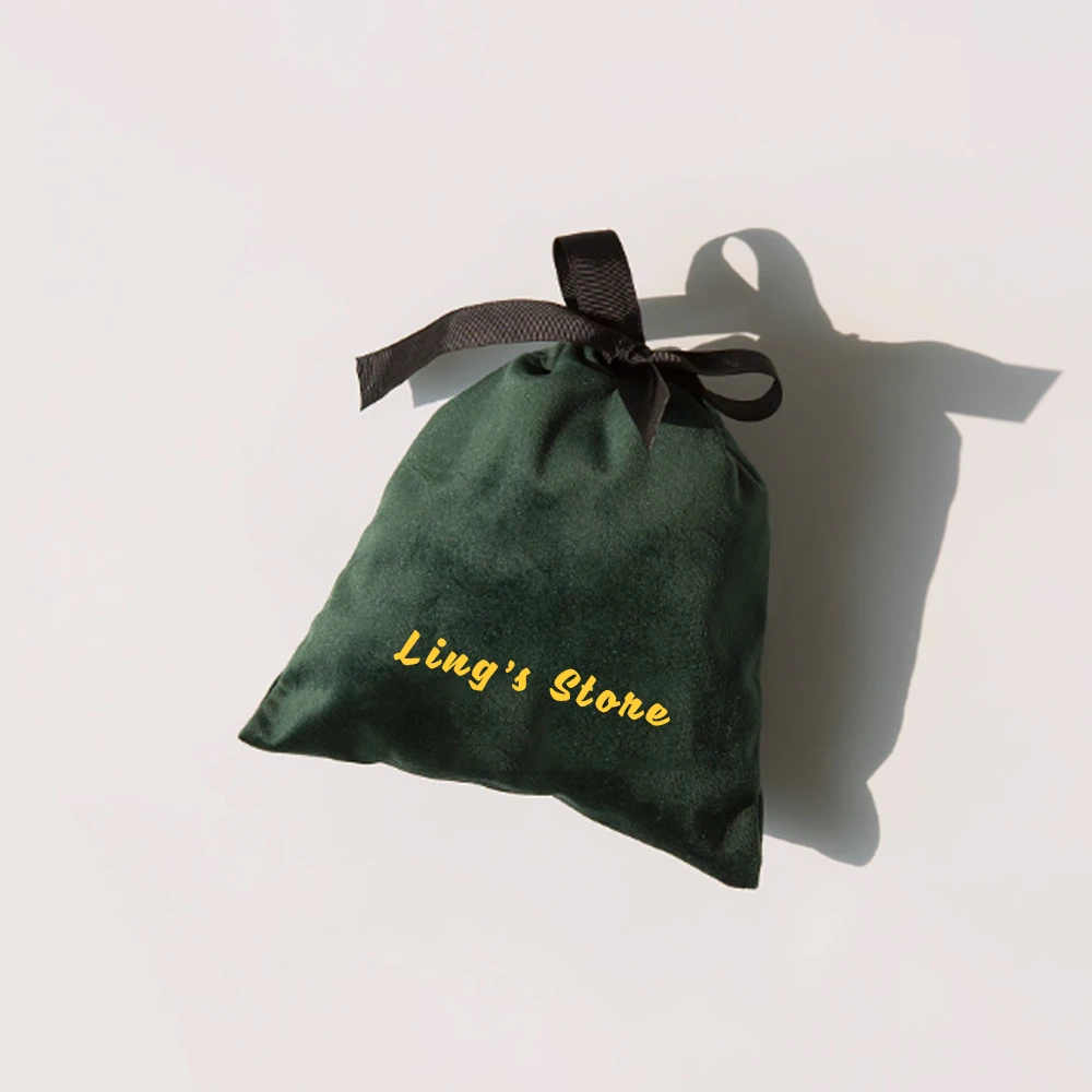 100 Stück personalisierte Schmuck-Samtbeutel mit Kordelzug, weicher Wildleder-Schleifenbeutel, Hochzeitsgeschenke, Süßigkeiten-Organizer-Tasche – Detail 7
