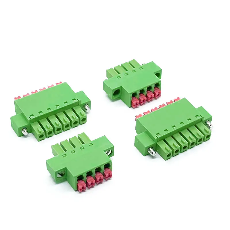 

10pcs plug-in 3.81mm connector spring PCB wiring terminal YN15EDGKNM/KF2EDG/FMC1.5-STF