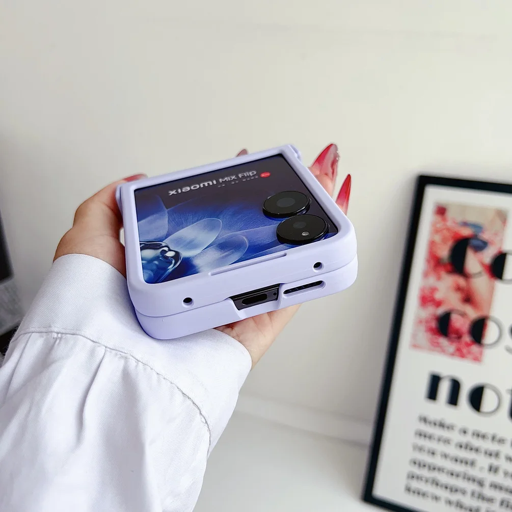 Candy Color Finger Ring Phone Case - Skin-friendly, Slim, Hard Cover with Camera Protection