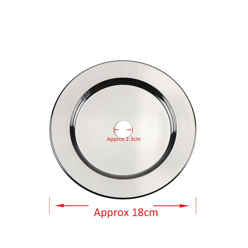 1PC Hookah Ashtray Shisha Coal Tray Chicha Plate Nargile Smoking Accessories Stainless Steel