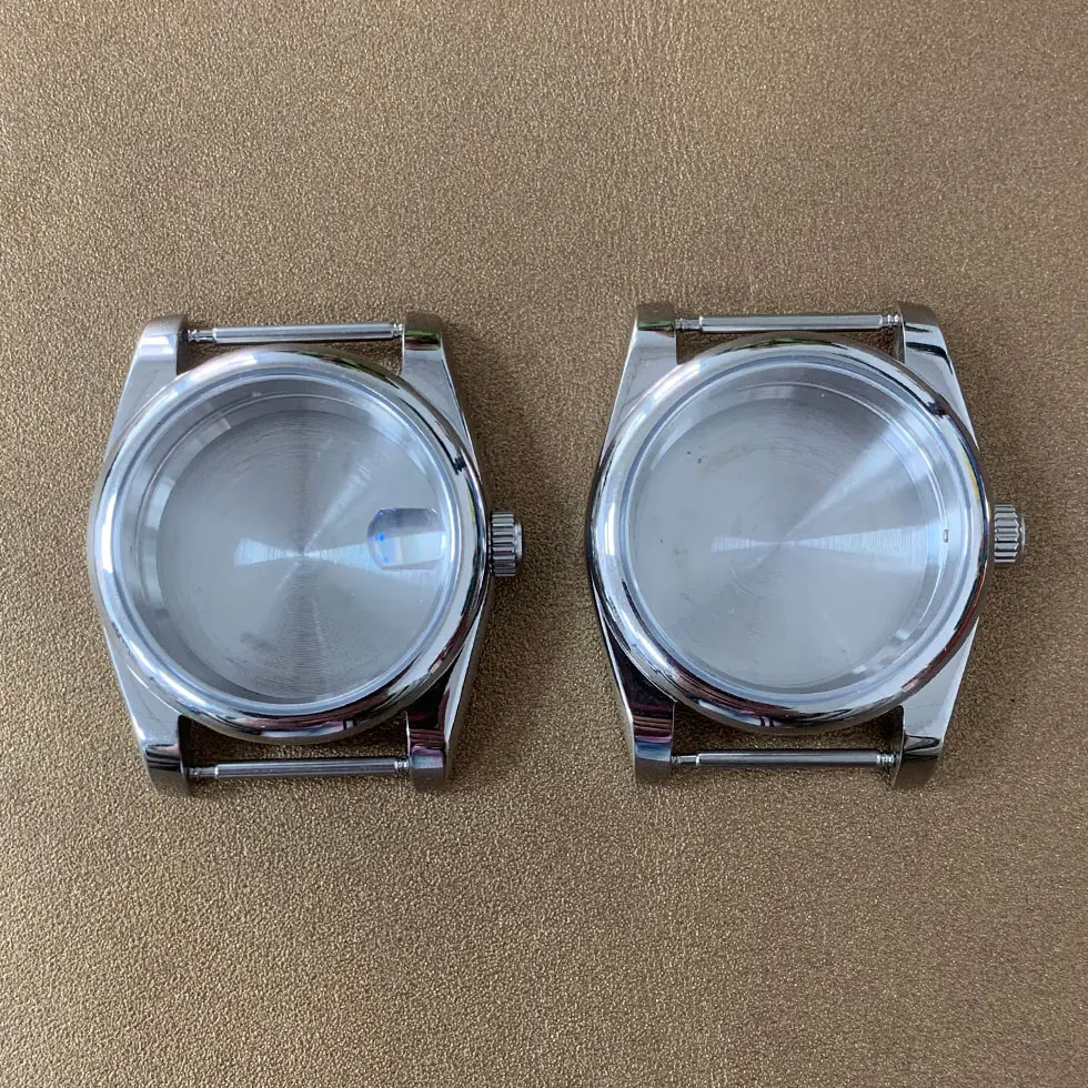 

36mm case stainless steel sapphire mirror bezel aperture assembly NH35/NH36/4R automatic movement NH35 case watch accessories