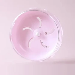 Silent Running Wheel for Small Rodents - Ideal Exercise Toy for Hamsters, Mice, and Gerbils (Pink no Rack)