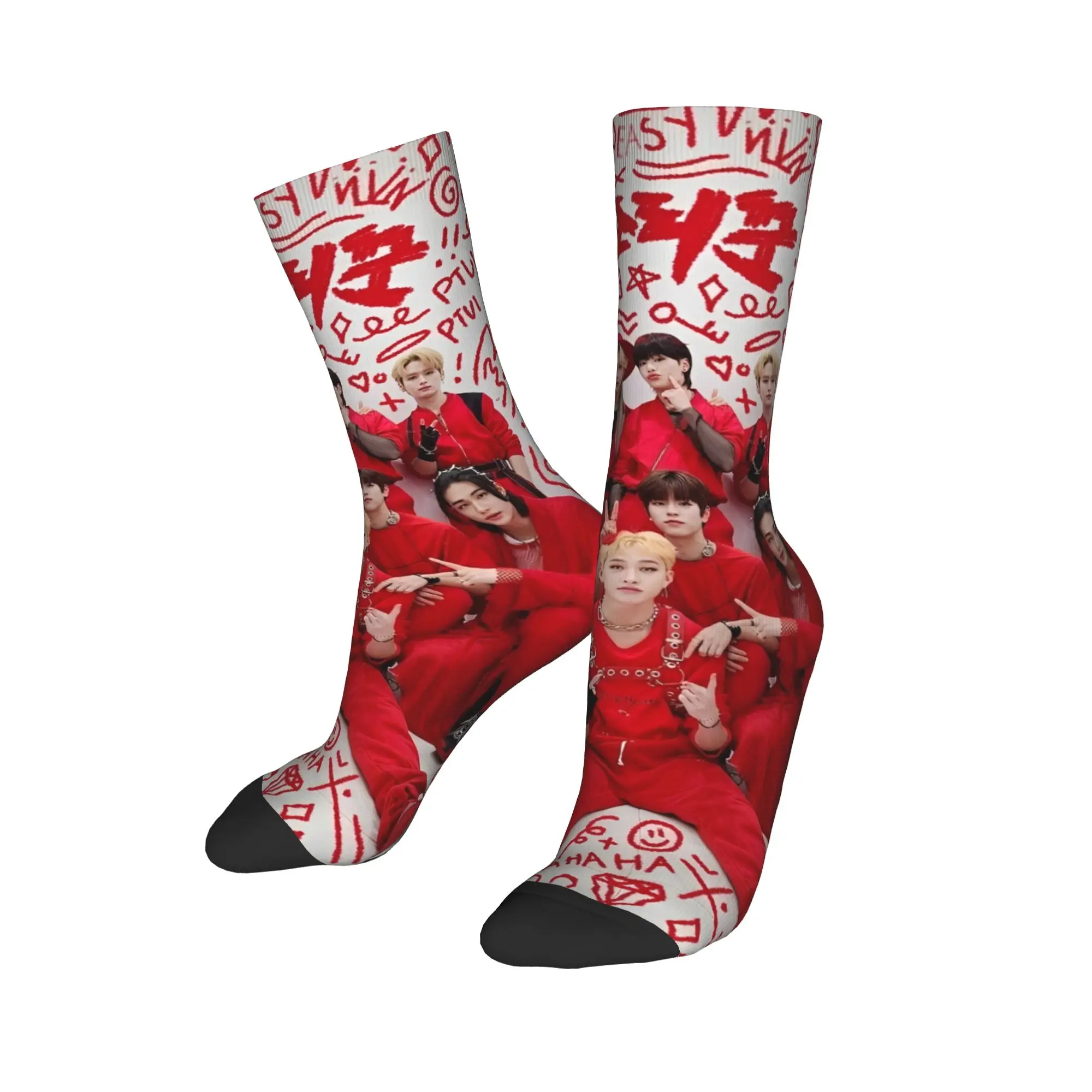 Kids' Gothic Design Autumn Socks - KPOP Inspired Band Style Outdoor Quality