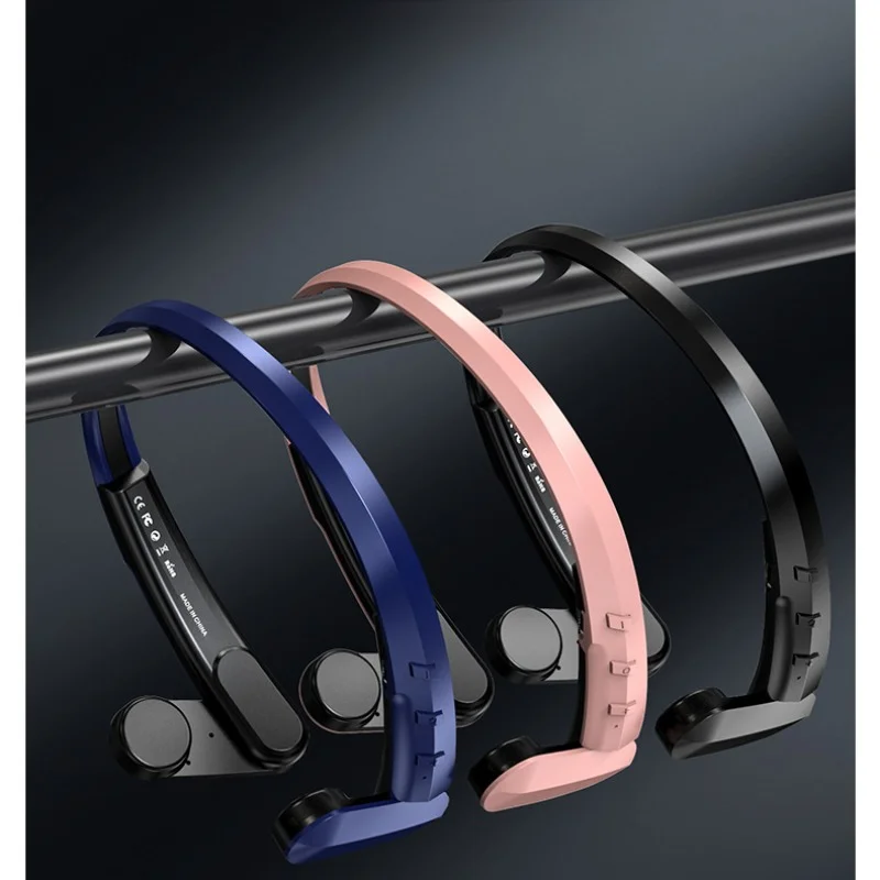 Wireless Bone Conduction Bluetooth Headset Foldable TWS Fone Headphones Sport Running Bluetooth Headset Driving Cycling Earbuds