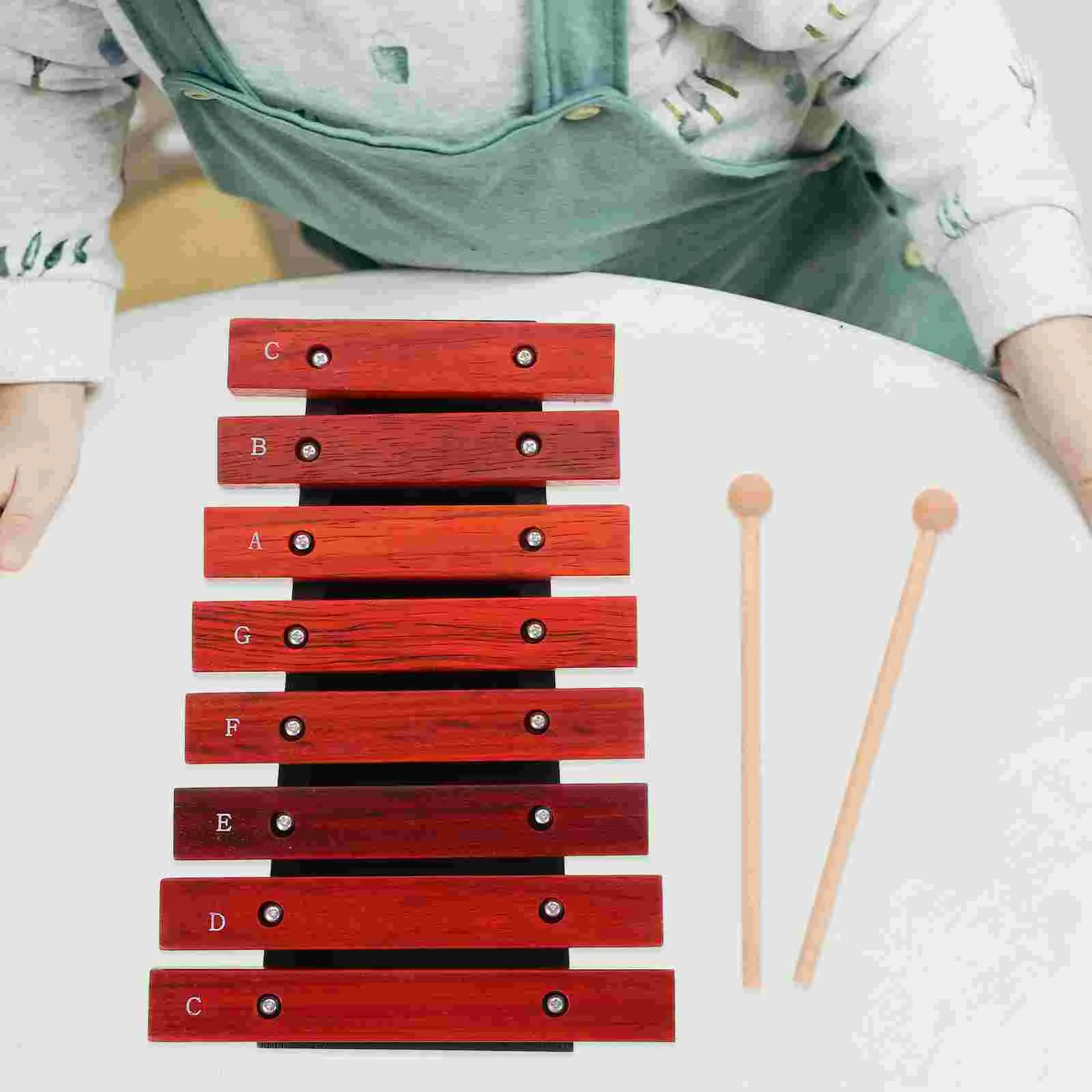 Percussion Xylophone Eight-note Piano Toys Sticks Hand Knocking Music Child