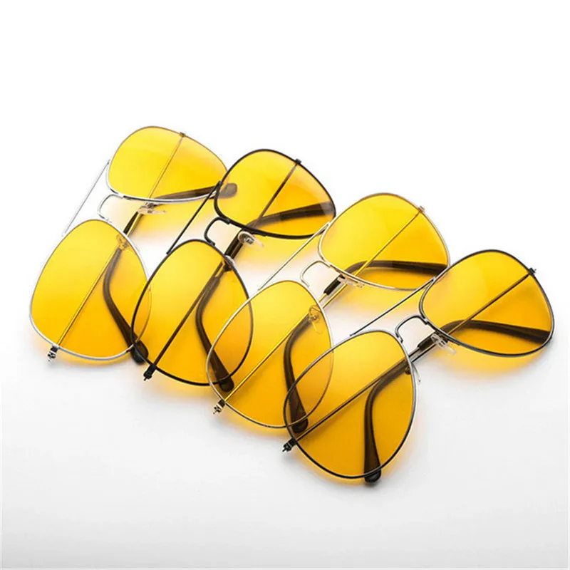 

Men's Sunglasses Car Drivers Night Vision Goggles Anti-Glare Yellow Sun glasses Women Driving Glasses