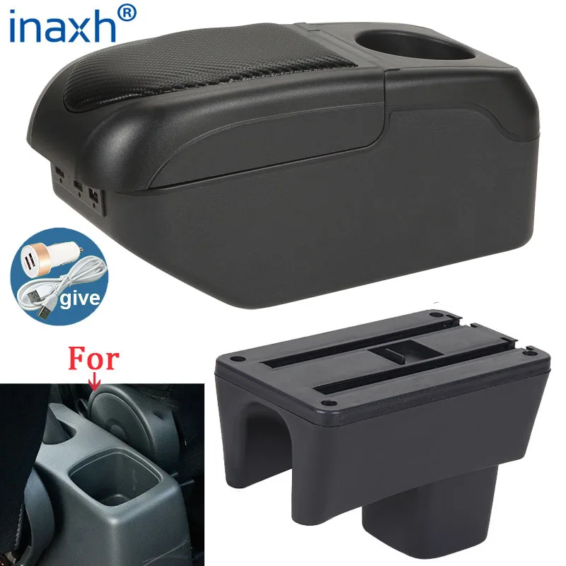 Bracciolo Auto Per Suzuki Swift 2005-2024 Con 3 Porte USB - Doppio Strato, Pelle PU - Foto 9