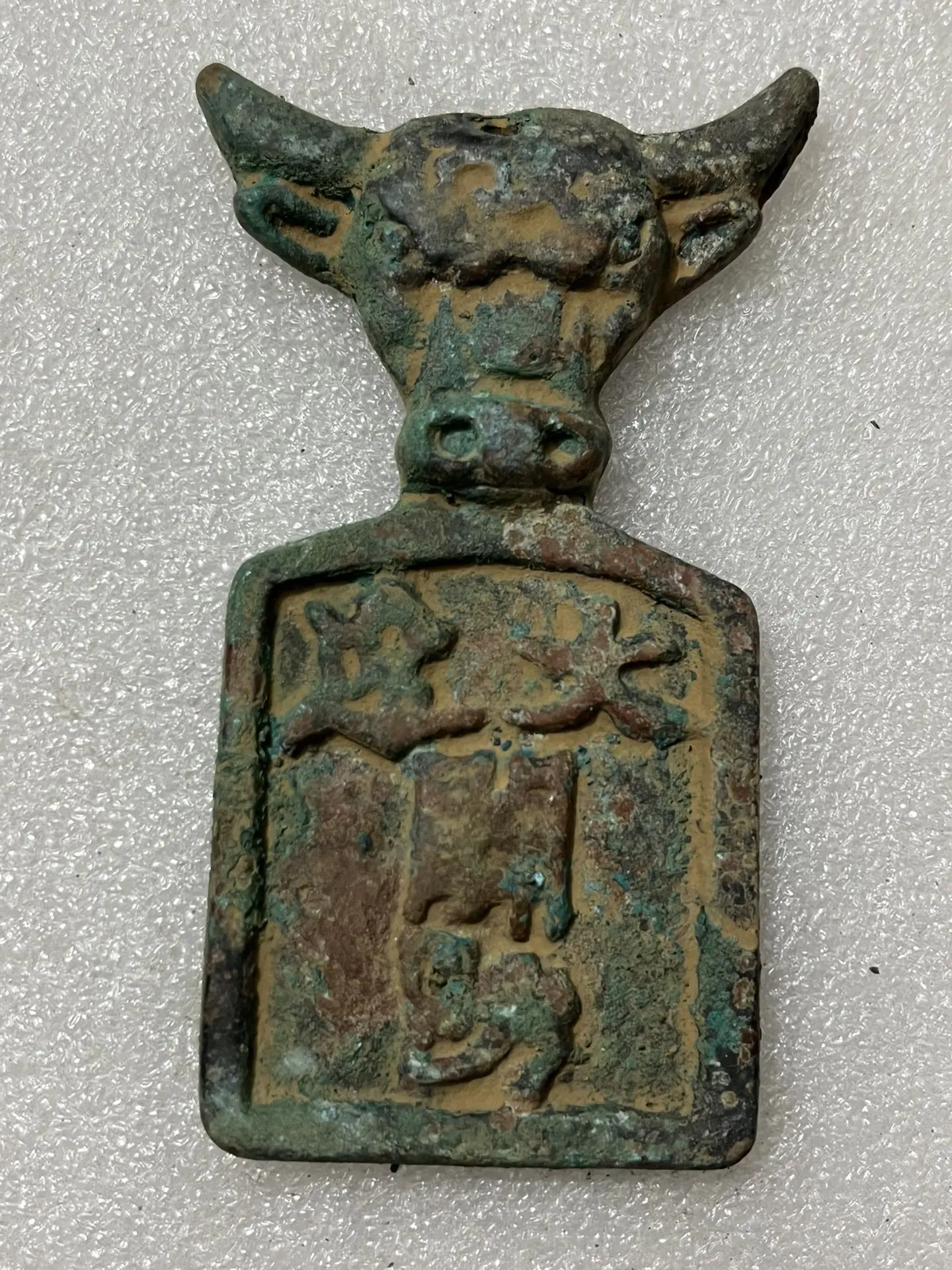 

Античная коллекция бронзового Токена Da Liao Ox Head