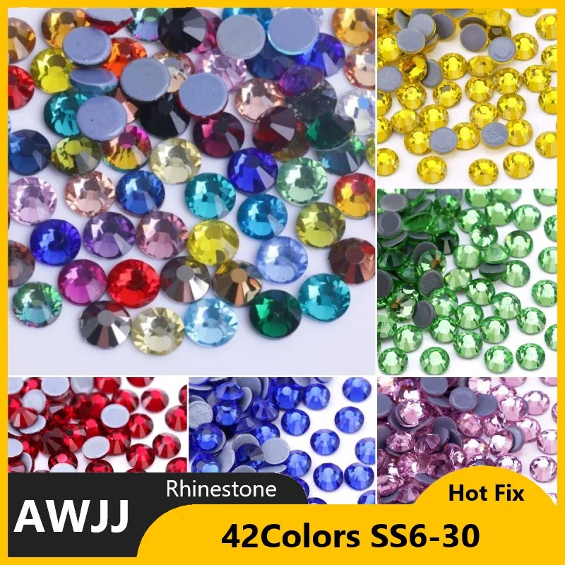 Beadsland Hotfix Strass, 1440pz Flatback Cristallo Strass per Artigianato Decorazione Fai da Te, Cristallo AB, SS20, 4.6-4.8mm