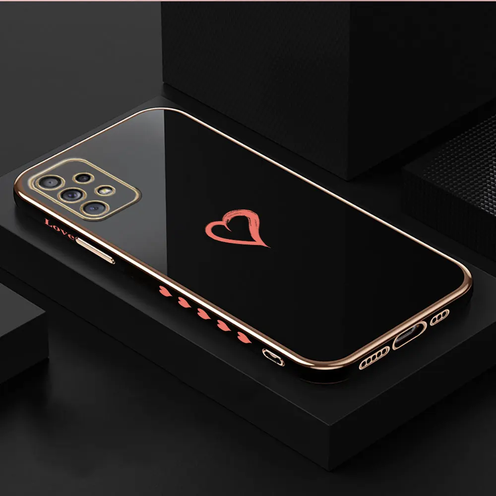 thumbnail image 1 of Smooth E-TPU Phone Case For Samsung Galaxy A73 A72 A71 A54 A53 A52 A51 A33 A32 A13 A12 A34 A14 5G Case Shell Simple Luxury Love, 1 of 5