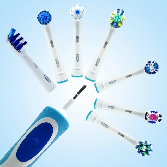 Spazzolino elettrico orale B rotazione per adulti denti puliti ricarica spazzolino da denti 3D sbiancare i denti spazzola per l'igiene orale con testine regalo 5