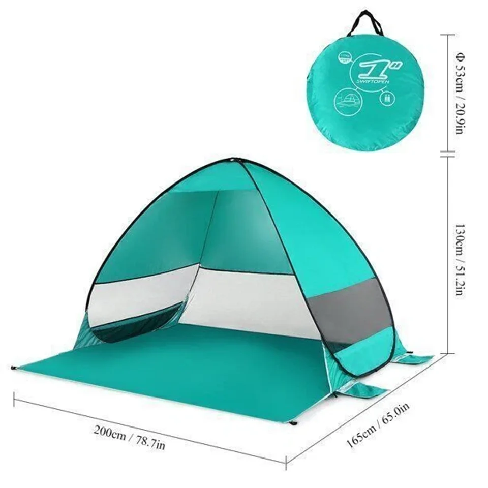 Lightweight Pop Up Sun Shelter Beach Tent