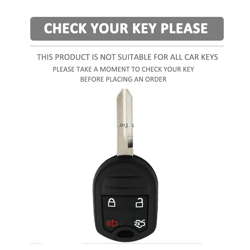 Silicone Car Key Cover Protective Case For Ford Mustang Exploror Edge Super E150 E250 E350 E450 Duty Windstar Ranger 4 Buttons