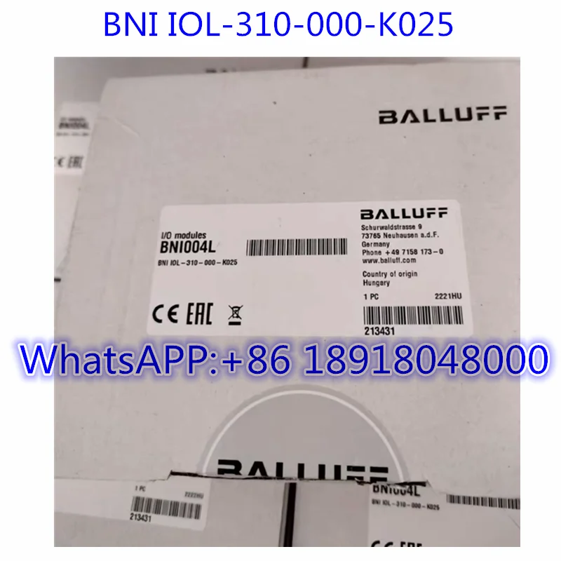 

Brand New BNI004L Hub BNI IOL-310-000-K025 Fast Shipping